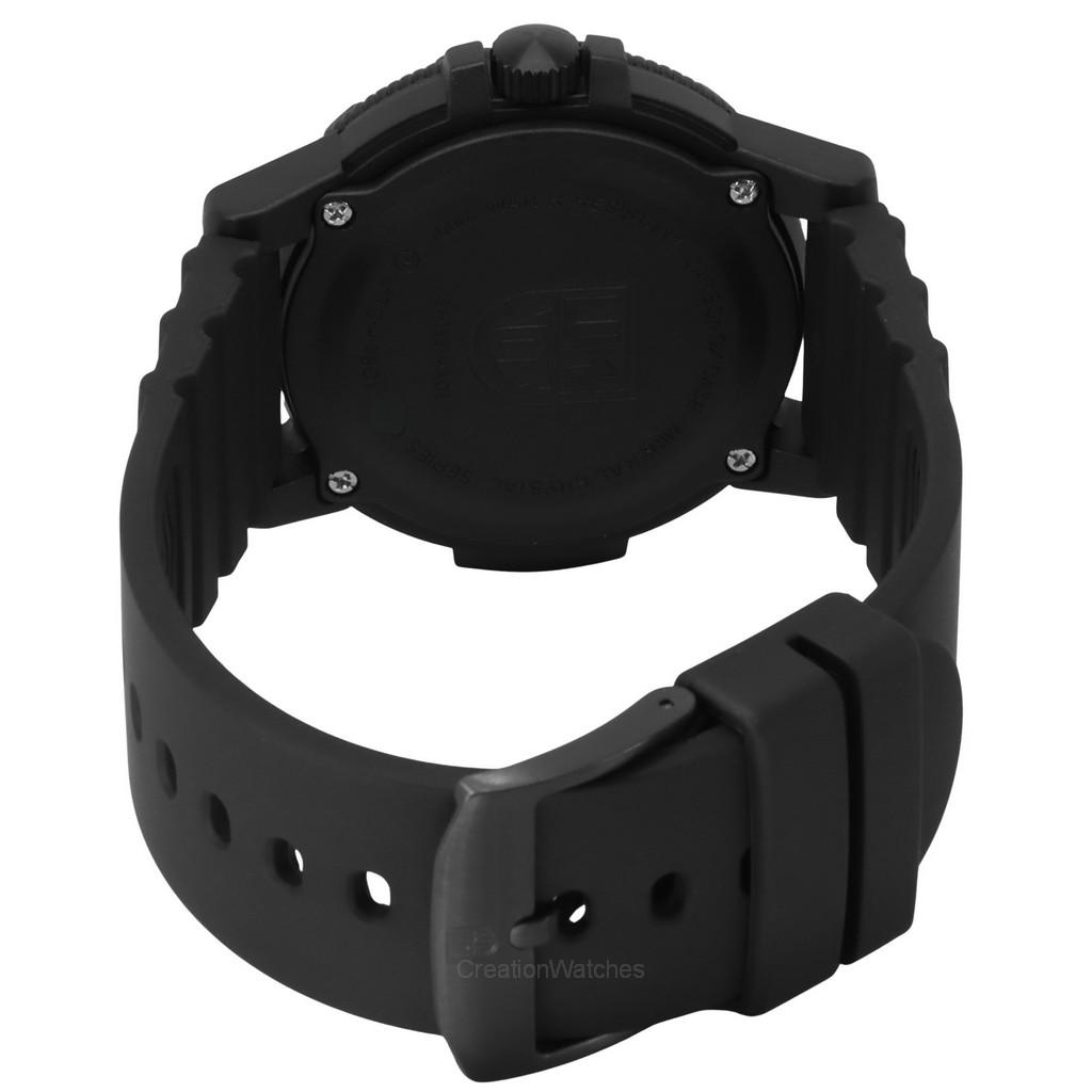 Luminox Кожаная черепаха силиконовый ремешок черный циферблат кварцевые часы XS.0321.BO.L 100M мужские часы