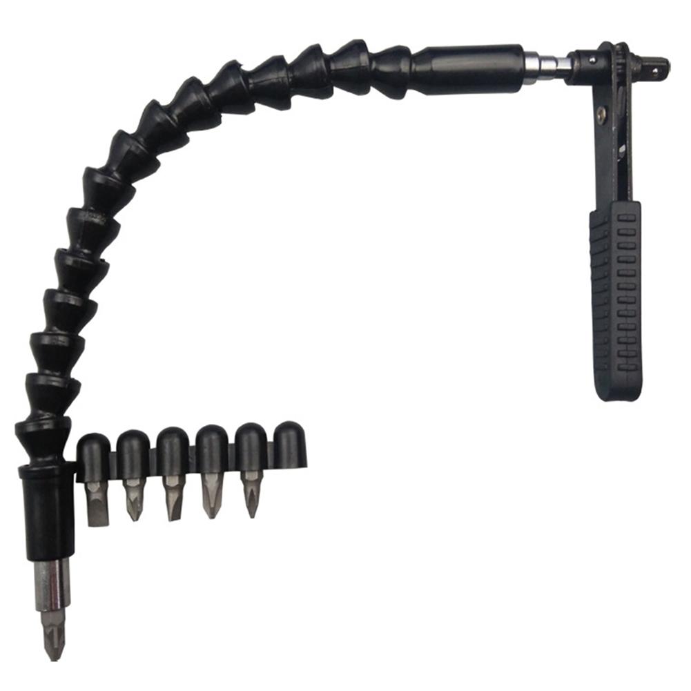 Mini Fast Ratchet Wrench 1/4 Screw Bits Screwdriver Rod Simple Socket Spanner Repair Tools 17Pcs/Set