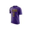 NBA Lakers City Edition Lonzo Ball No. 2 Short Sleeve T-Shirt Men Tops Purple AO0897-547