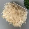 Пушистая отделка из перьев индейки, бахрома, лента 10 метров, перо марабу на тесьме, бахрома, швейная отделка, DIY, украшение для одежды, платья