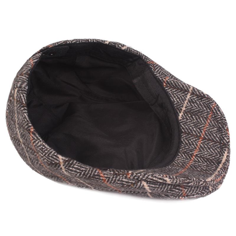 Осенне-зимний берет, толстая шерстяная кепка вперед, кепка среднего и пожилого возраста, фуражка, кепки газетчика для мужчин, шляпа плюща для водителя, шляпы художников Гэтсби