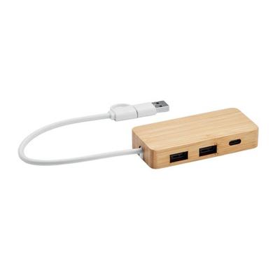 MidOcean USB-хаб Hubbam Bamboo