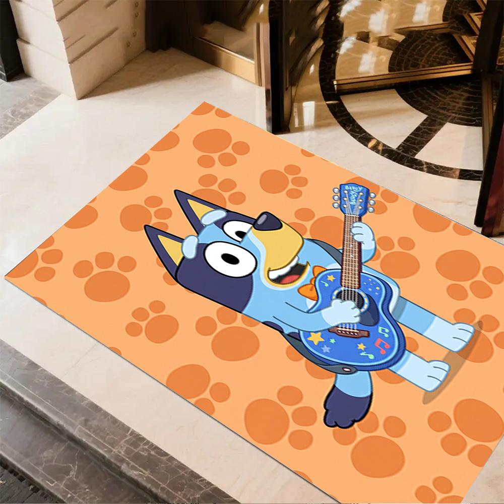 Bluey's Adventure Carpet Suitable for Dining Room Outdoor Living Rooms Dormitory Anti-slip Rug Anime Office Decor Perfect Gift for Friends & Family