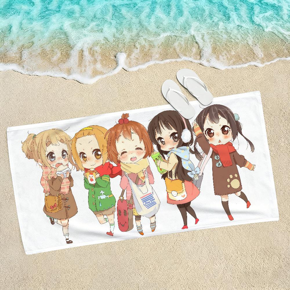 Аниме Девушка K-ON Пляжное полотенце Для пляжей Йога-студий Спортзалов Горячих источников Бассейнов И Пикников