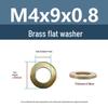 Yigu Durable Brass Flat Washers: M2-M12 Screws