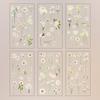 6 pcs/pack Adhesive Scrapbook Stickers Nature Transparent Flower Stickers  Hand Ledger