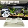 Aquarium Underground Tunnel Cave Natural Curve Two Hole Viewing Fish Shrimp Hideout Fish Tank Undergravel Tunnel for Corydoras Catfish Kuhli Loach