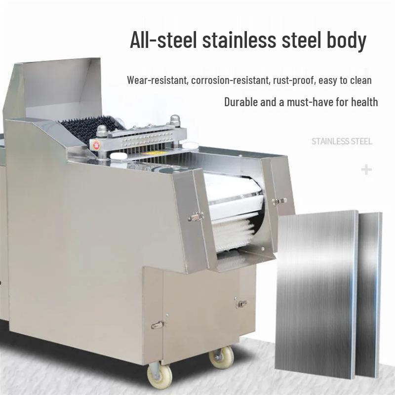 Automatic Multi-functional Meat Dicing & Chopping Machine for Chicken, Duck, Goose, Fish, & Ribs