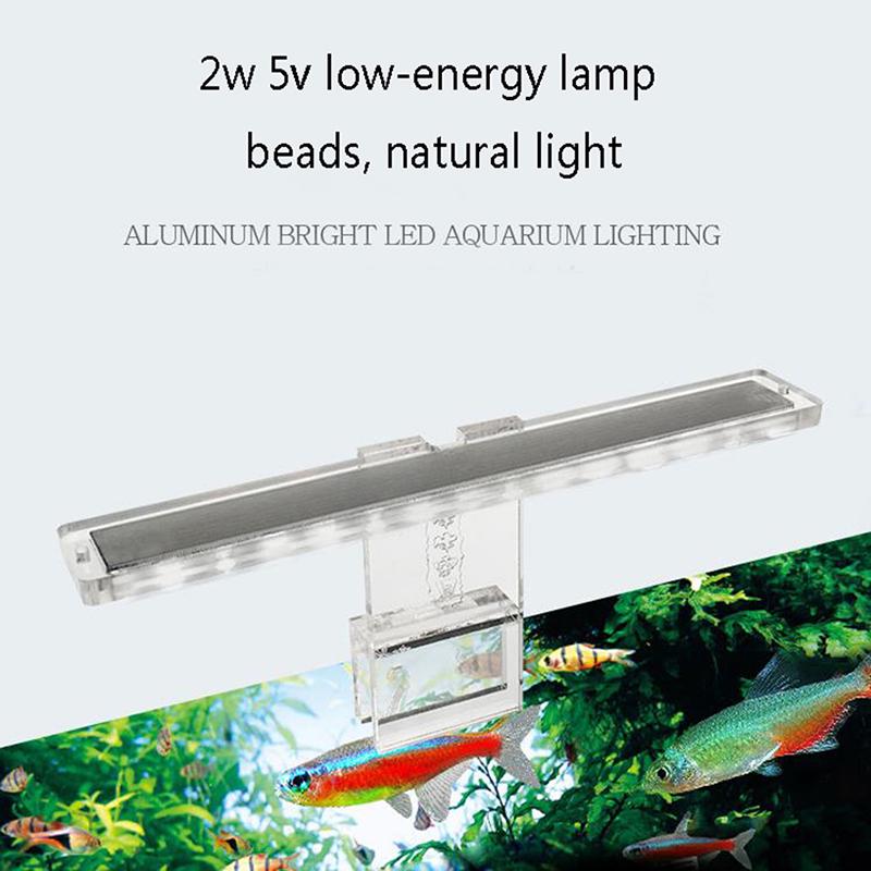 Aquarium Lamp Led Plant Light Fits Tanks Aquatic Lamp Aquarium Bracket Light