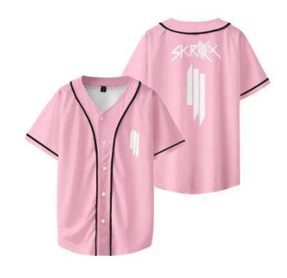 Rapper Skrillex Merch Short Sleeve T-Shirt Streetwear Hip Hop Uniform Hugh