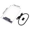 Внешний корпус для 2,5-дюймовых накопителей USB Type C, SATA на USB 5 Гбит/с, прозрачный корпус для HDD/SSD, поддержка для ПК и ноутбуков