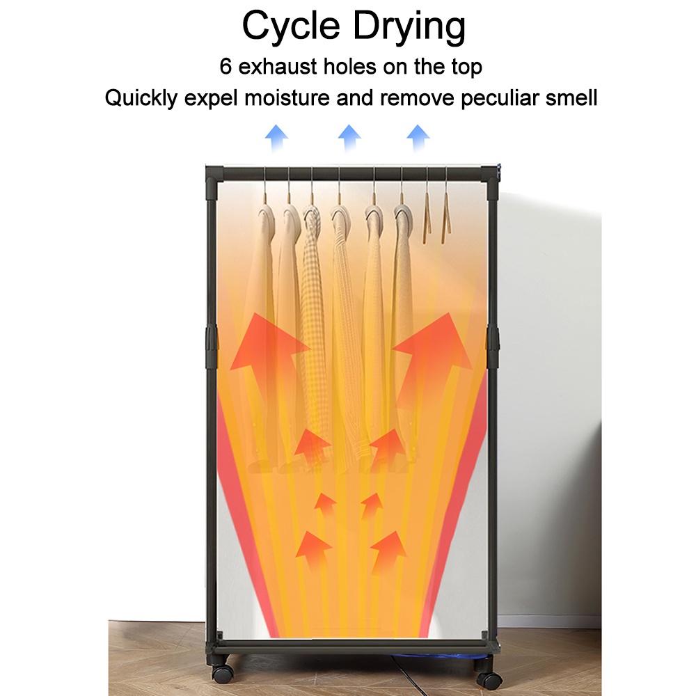 1000 Вт Портативная Электрическая Сушилка для Одежды Складной Шкаф Сушилка Тепловая Машина 220 В/50 Гц