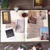 50 Sheets Vintage Paper Sticker Book DIY Diary Planner Decoration Scenery INS Sticker Album Phone Scrapbooking Kawaii Stationery