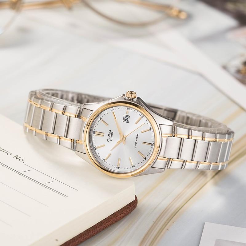 Casio Серия часов-LTP кварцевый механизм, ремешок из нержавеющей стали, японские и корейские часы, одинаковый стиль для мужчин и женщин, MTP-1183G-7ALTP-1183G-7A