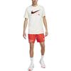 Nike Футболка с круглым вырезом и принтом логотипа Dri-FIT, мужские топы, цвет Off-White FJ2358-113
