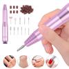 Electric Nail Drill with 11 Drill Bits Sanding Bands 16000RPM Adjustable Professional Nail File Machine Portable Acrylic Gel Nail Polish Removal
