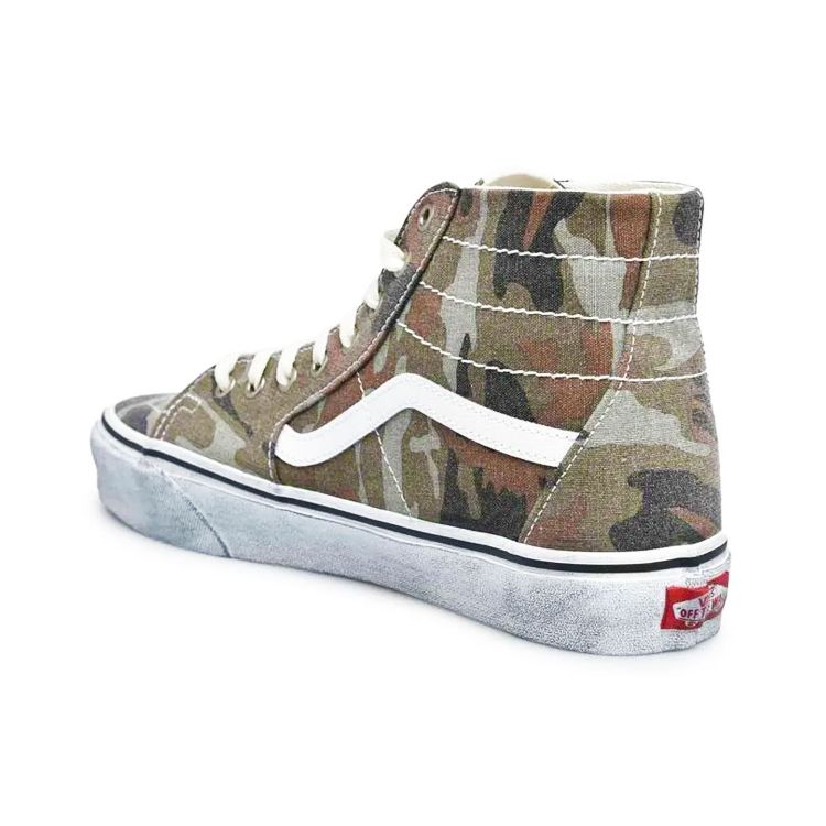 Vans Sk8-Hi Tapered Унисекс Стирка Камуфляж Истинный Белый VN0A4U1619W