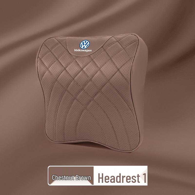 Volkswagen Car Headrest & Lumbar Support Pillow for Sagitar, Lavida, Passat, Bora, Tavendor, Magotan - Neck Protection