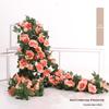 Artificial Rose Vine for Living Room Decoration, Air Duct Cover, Plastic Flower Garland