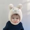 Neck Cover Baby Knitted Hat Keep Warm Bonnets Cute Bear Earflap Hat  Toddler Boy Girl