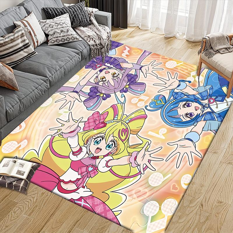 Коврик с тематикой Pretty Cure Magic, Уютный ковер для фаната Pretty Cure, Отличный подарок.chl