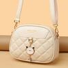 Trendy women's bag new fashion small round bag diamond versatile messenger bag shoulder bag