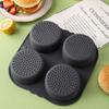 Non-stick Hamburger Bun Mold Silicone Baking Tray Heat Resistant Bread Loaf Pan  Sandwich