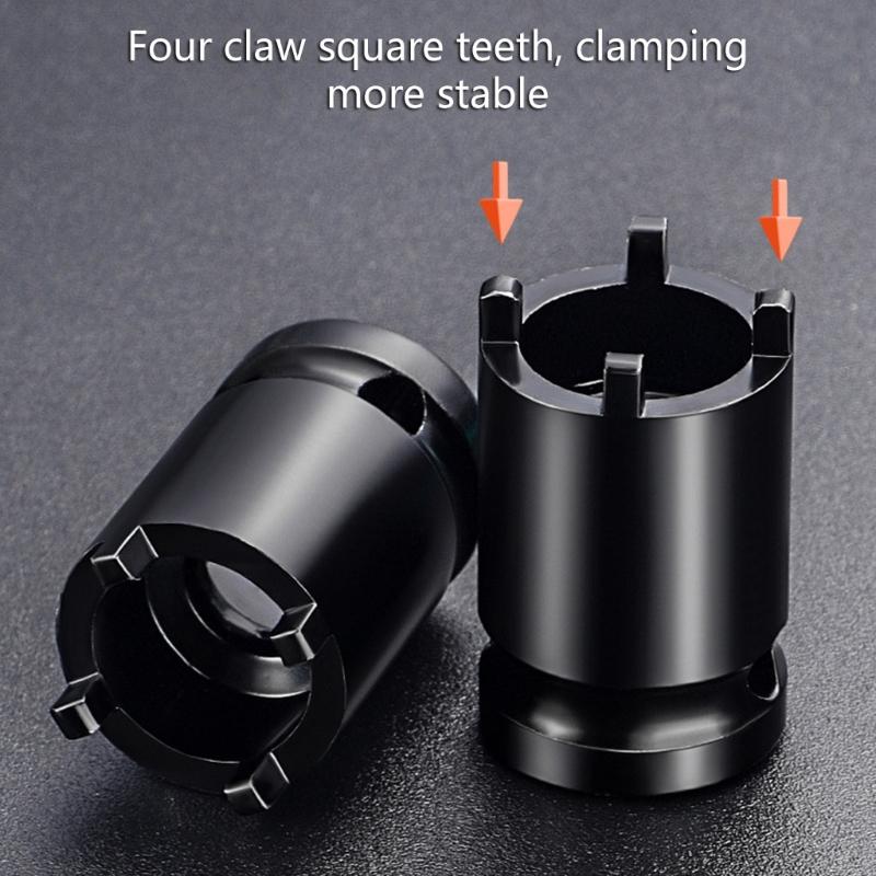 2 шт. Насадка-ключ для угловой шлифмашины, адаптер для торцевой головки 1/2 дюйма, 4-контактный приводной ключ для аккумуляторного ударного инструмента, инструмент для снятия