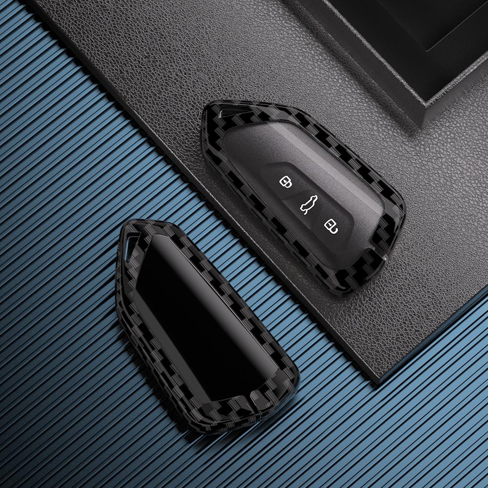 For Volkswagen Golf 8 Mk8 Teramont Id.3 Id.4 Id.5 Skoda Enyaq Iv Octavia Seat Leon Car Accessories Zinc Alloy Car Key Case