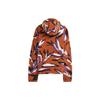 Adidas X Stella McCartney Jacquard Fleece Hooded Jacket With All-Over Print And Thickening Women Outerwear Deep-Brown IK9340