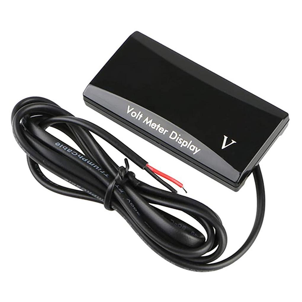 Вольтметр постоянного тока 8-16 В, светодиодный дисплей, цифровая панель, вольтметр, тестер 12 В для автомобиля, мотоцикла, водонепроницаемое измерение