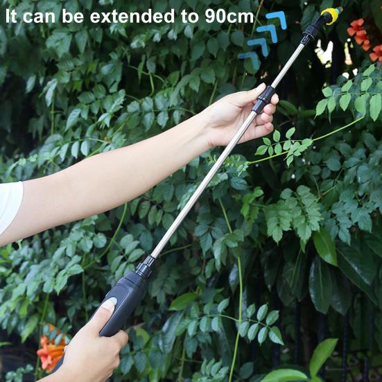 5L/8L Garden Electric Sprayer Backpack Sprayer with Shoulder Strap Telescopic Wand 2 Nozzles Battery Powered Sprayer for Lawn Yard Maintenance