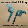 Новый для Infinix Hot 12 Play Кнопка включения/выключения Громкости Разъем Шлейф Hot 12i 12 Pro X6816 X665B X665 X6817