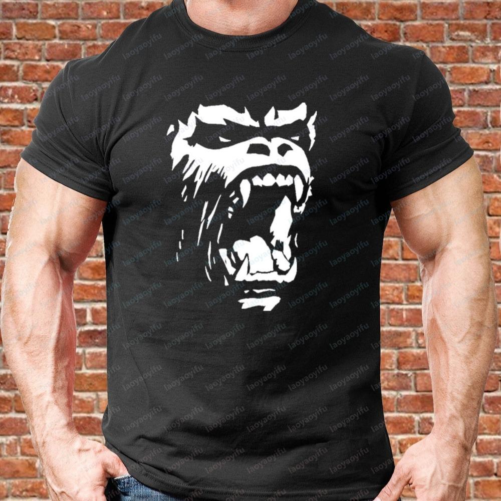 Футболка Gorilla Roar Gym Fit Унисекс Одежда для зала Тренировка Тренировка Бодибилдинг Топ Упражнение Здоровье Фитнес Жим Приседание Подъем Подарок