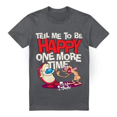 Футболка мужская Ren & Stimpy Скажи мне быть счастливым