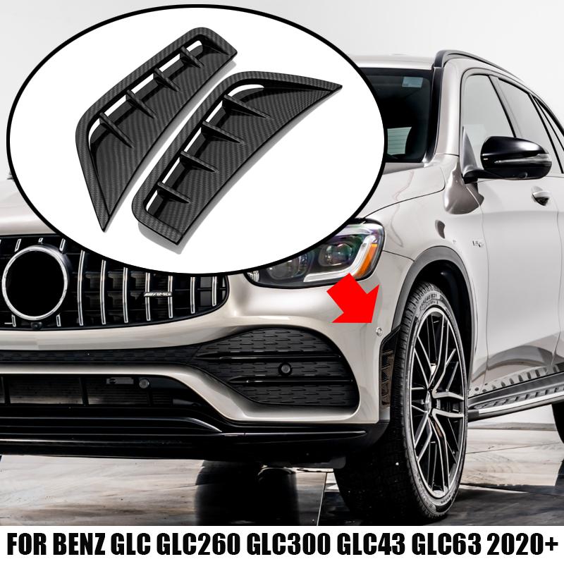 Использовать для Benz GLC-Class 2020+ GLC260 GLC300 X253 GLC63 GLC43 Передний бампер для воздухозаборника, капота, вентиляционных отверстий, декоративная крышка, аксессуары
