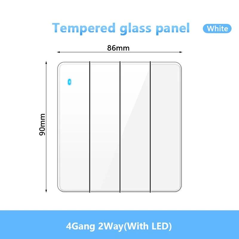Стандарт Великобритании настенный светодиодный выключатель 2-позиционный розетка питания, 18 Вт быстрая зарядка универсальная двойная 3-контактная вилка USB Type-C стеклянная розетка