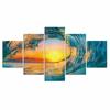 5 шт. Волна закат океан море 5 шт. картины настенный плакат современный абстрактный холст HD печать домашний декор 5 панелей картины искусство