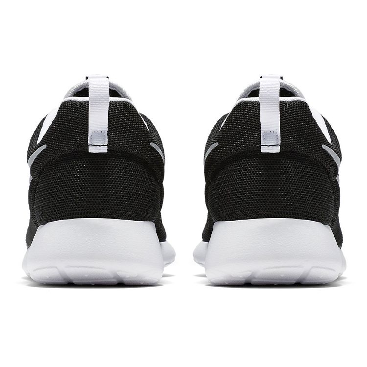 Nike Roshe One Удобная спортивная ткань Амортизация Нескользящие Износостойкие Дышащие Низкие кроссовки для бега Мужские кроссовки Черный Серебристый 718552-012