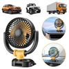 Вентилятор циркуляции воздуха с вращением на 360 градусов 5 В/12 В/24 В Маленький вентилятор Вентилятор воздуховода приборной панели Автомобиль Внедорожник