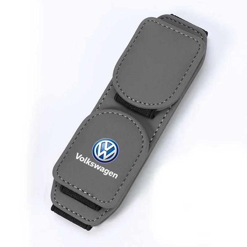 hijk1 ·Car Magnetic Glasses Clip Double Headed Card Clip For Volkswagen GTI Golf 6 7 8 Polo VW R-Line CC Passat Tiguan T-ROC Arteon Ma