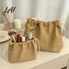 Outdoor Travel Carrying Bag Canvas Drawstring Storage Bag Heavy Duty Reusable Organizing Wear Resistant Utility Pouch Dust-proof Durable Container