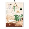 Boho Monstera Комнатное Растение Абстракция Стиль Жизни Настенная Живопись Холст Скандинавские Плакаты и Принты Для Декора Интерьера Гостиной