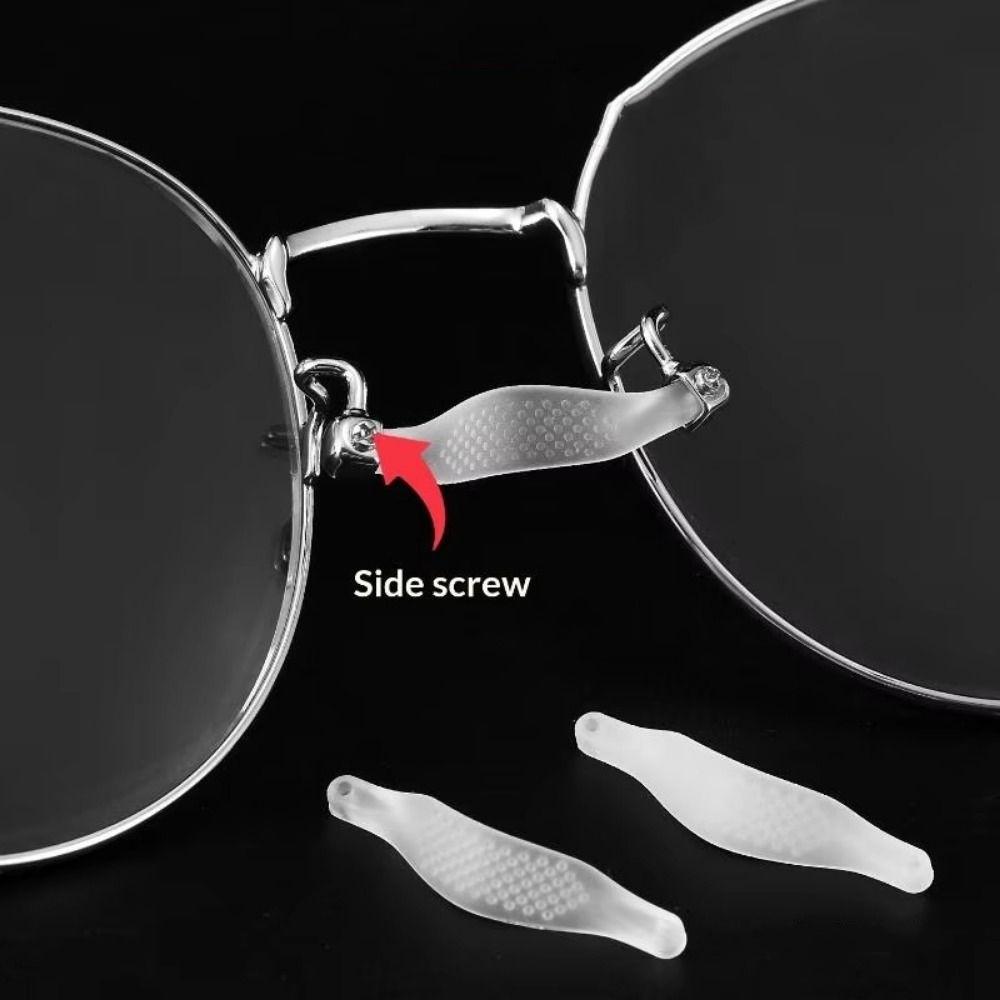 10Pcs/Set Transparent Eyeglasses Silicone Nose Pad Anti-Slip Eyeglasses Nose Holder Daily Use