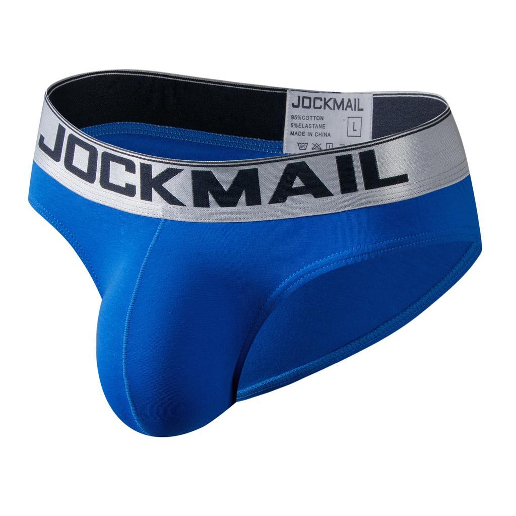Трусы JOCKMAIL с низкой талией, модное хлопковое дышащее мужское нижнее белье для спорта и отдыха