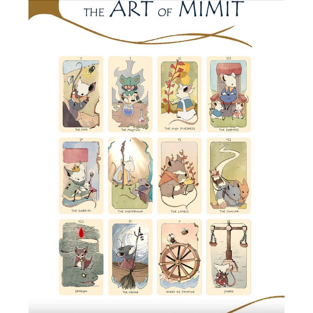 78 шт. Карт 10,3*6 см MIMIT | Мини-Таро Мышей: Маленькая колода Таро, наполненная большими жизнями и приключениями // Читать, играть и рассказывать.