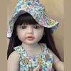 55 CM Lifelike Full Vinyl Body Reborn Baby Girl Doll Betty Straight Leg Alive Newborn Bebe Doll Lovely Kid's Playmate Toy Xmas Birthday Surprise Gifts