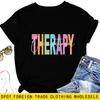 Футболка с коротким рукавом eBay Casual Comfort THERAPY Летний комфорт Круглый вырез Женский топ Spot