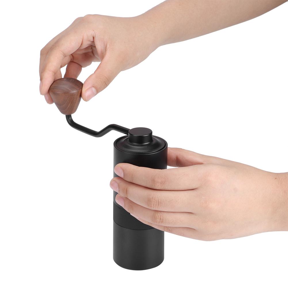 Мини-ручная кофемолка из нержавеющей стали, кофемолка, кофемолка, кухонная утварь, черный цвет