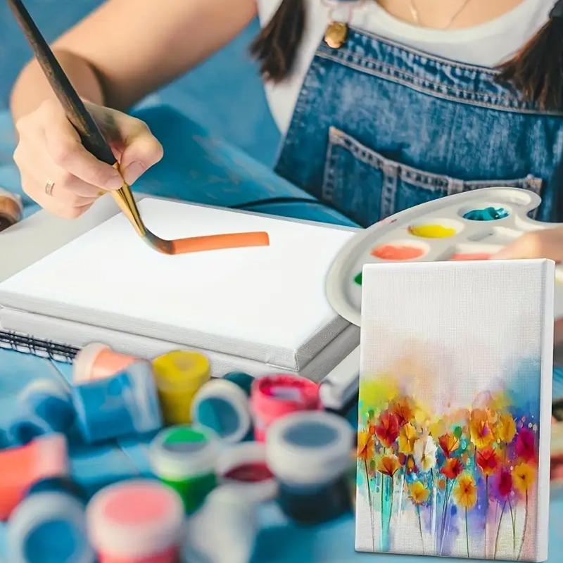 1 шт. Мини-холст панели художественные принадлежности хлопок пустой подходит для гуаши пустой квадратный холст художника галерея несколько размеров доступны